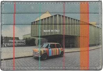 Paul Smith Mini Nottingham Credit Card Holder - male - Paul Smith - Wallets & Cardholders - Black - ONE SIZE - Accessories