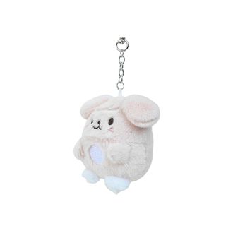 Generic stray-kiids key chain DO IT key chain Rabbit hair keyring egg sk-zoo pendant stay pendant (Seung min)