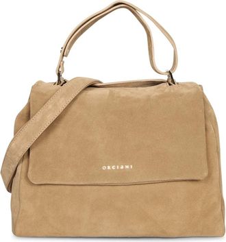 Orciani Tassen, Dames, Beige, ONE Size, Leer, Sveva Bag