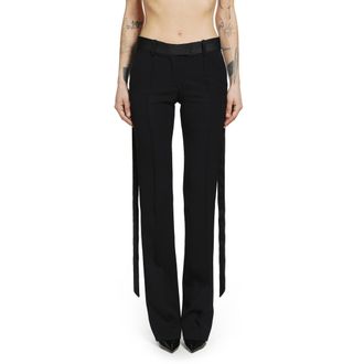 The Attico Gabardine Straight Leg Trousers