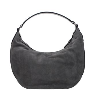 Jimmy Choo London Gray Leather Shoulder Womens Bag