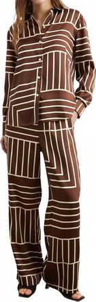 Rails Damani Pant In Brown Line