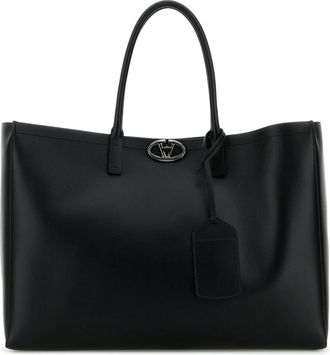 Valentino Garavani Tote E/W VLogo The Bold - Heren - Shoppers - Zwart - ONE Size - Tassen