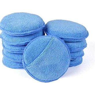 OEM Juego De 10 Esponjas De Microfibra Para Pulir A Mano, Almohadilla Aplicadora De Cera Ultrasuave Para Limpiar Cristales De Coche - Crezuo