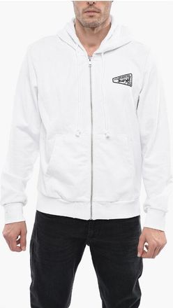 Diesel Solid Color S-GINN Sweatshirt with Hood and Zip Closure size Xs