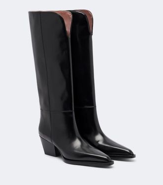 PARIS TEXAS Jane leather knee-high boots