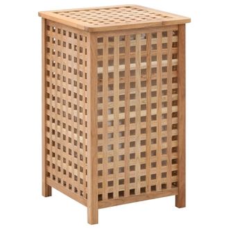 vidaXL Vidaxl - Cesto Para Ropa Sucia Madera Maciza De Nogal 39x39x65 Cm