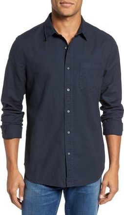 AG - Adriano Goldschmied Caleb Slim Fit Twill Sport Shirt in 5 Years Pigment Midnight at Nordstrom Rack, Size X-Small
