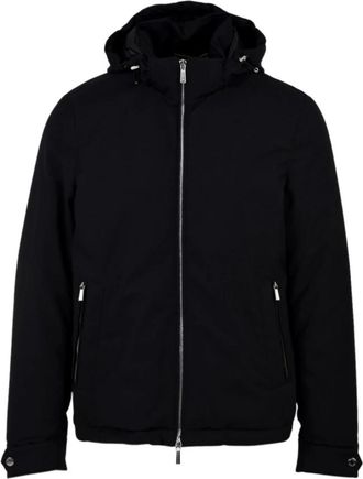 Moorer Jas met afneembare capuchon en biesafwerking - Heren - Zomerjassen - Blauw - L - Jassen