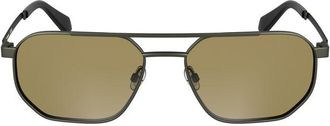 Calvin Klein Bronze Metal Mens Sunglass