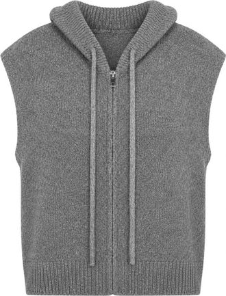 2-Biz Breiwerk - Dames - Bodywarmers - Grijs - S/M - Jassen