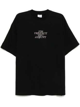 VETEMENTS cotton T-shirt - Black