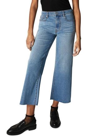 Unpublished Greta Larchmont High Waist Wide Leg Crop Jeans in Medium Blue at Nordstrom, Size 30