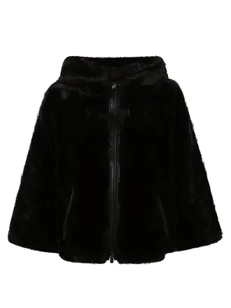 Pinko Cadetia Polyamide Flowing Hooded Cape