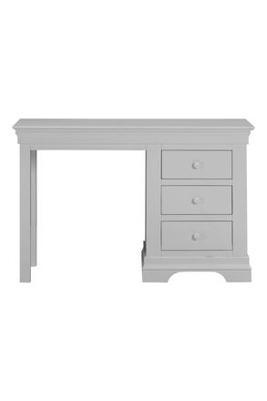 Seconique Bordeaux 3 Drawer Dressing Table in Light Grey