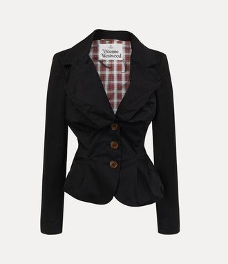 Vivienne Westwood Drunken Jacket Cotton Twill Black 38 Women