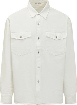 J.W.Anderson Overshirt Giaccacamicia - Heren - Spijkeroverhemden - Wit - M - Katoen - Overhemden