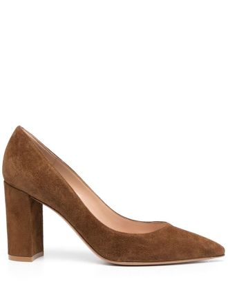 Gianvito Rossi Pumps met puntige neus - Bruin