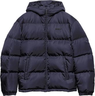 Prada Piumino con cappuccio - Blu