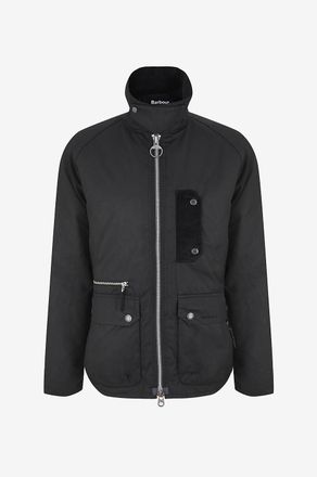 Barbour Kurzer Mantel mit Hemdkragen aus gewachster Baumwolle Tract