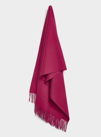 Simons Womens Ultra-soft solid fringed scarf