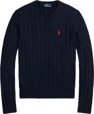 Polo Ralph Lauren Cable-Knit Slim Fit Cotton Crewneck Jumper