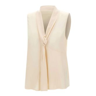 Liu Jo Sleeveless Tops, female, White, Size: 2XL Sleeveless Top