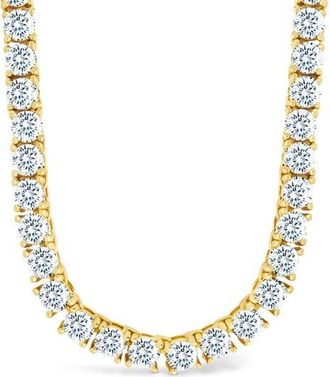 Sterling Forever Jadon Slide Tennis Necklace in Gold at Nordstrom