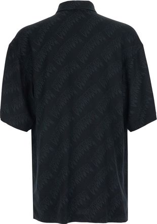 Balenciaga Mens Shirt Creeper Black Viscose