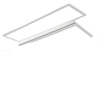 OEM L&aacute;mpara De Techo, Led De 40 W, Mando A Distancia, 2 Unidades, 120 Cm, Luz Neutra, Blanco