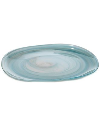 Zodax Ibiza 6Pc Set 11.5In Free Flow Alabaster Glass Plate