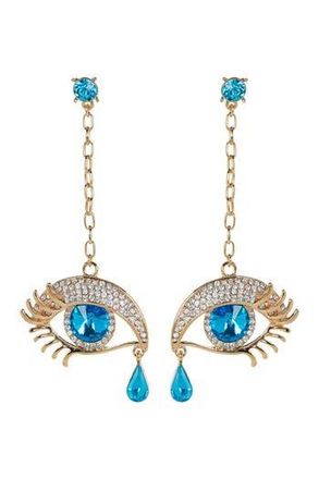 Eye Candy Los Angeles Eye My Ear Drop Earrings in Gold at Nordstrom Rack