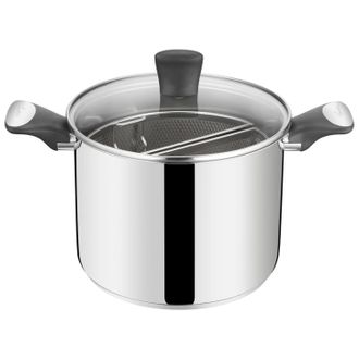 Lagostina Lagostina Pastaiola Unlimited Doble Cesta De Acero Inoxidable 18/10 22 Cm 6,4 L Inducci&oacute;n