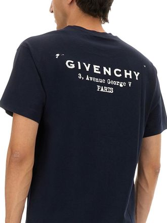 Givenchy Regular Fit Cotton T-Shirt - Blue