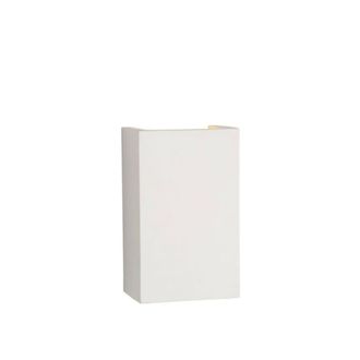 Lucide Aplique rectangular yeso blanco 18cm