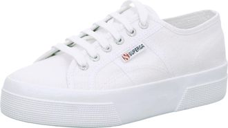 Superga Unisex 2740 Platforms Oxford Flat, White, 6 UK