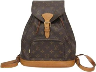 Louis Vuitton Pre-owned Backpacks, female, Brown, Size: ONE SIZE Pre-owned Montsouris MM Backpack