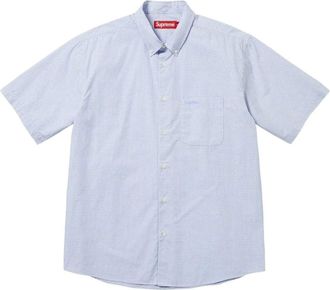 SUPREME SS26 Gingham S/S Shirt Blue SUP-SS26-356-BLU