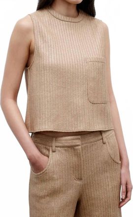 TWP Cropped Muscle Tank In Natural