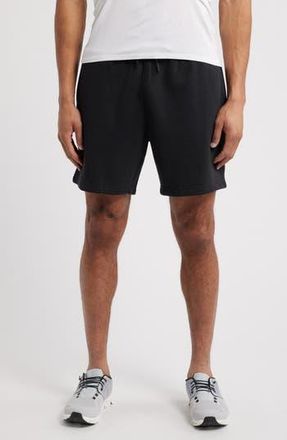 Zella Vital Fleece Performance Shorts in Black Caviar at Nordstrom Rack, Size Small