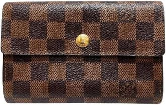 Louis Vuitton Pre-owned Wallets, male, Brown, Size: ONE SIZE Pre-owned Portefeuille Alexandra Damier Wallet