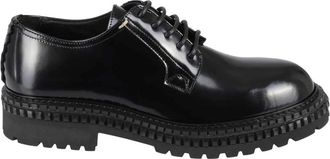 The Antipode Klassieke Leren Derby Schoenen - Heren - Veterschoenen - Zwart - 44 EU - Leer - Schoenen