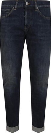 Dondup Blauwe Skinny Fit Broek Aw 25 - Heren - Slim Fit Jeans - Blauw - W30 - Katoen - Jeans