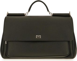 Dolce & Gabbana My Sicily Handtas - Heren - Handtassen - Zwart - ONE Size - Leer - Tassen