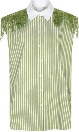 Dante6 Dames, Blouses & Shirts, Groen, Maat: M Katoen
