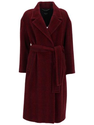 Palt&ograve; Mid-Thigh Length Alpaca and Wool Coat