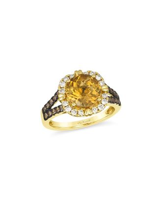 Le Vian 14K 3.14 ct. tw. Diamond & Citrine Cocktail Ring