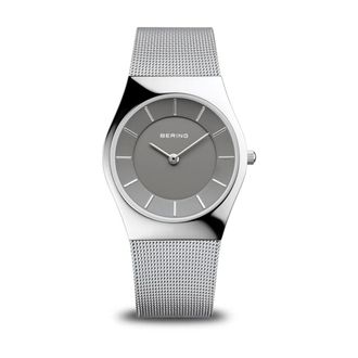 Bering Bering, Accessoires, Dames, Grijs, ONE Size, Dames armbandhorloge Slim Classic glanzend zilver 11936-309