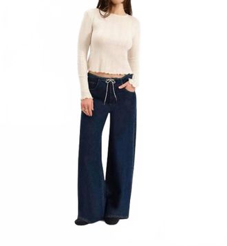 Daze Madison Mid Rise Wide Leg Jeans In Moonlight Rinse