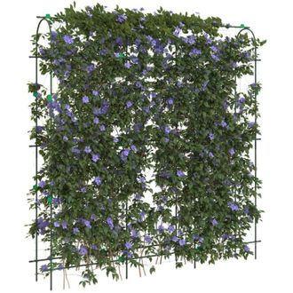 vidaXL Enrejados De Jard&iacute;n Plantas Trepadoras Forma U 3 Unidades Acero Vidaxl